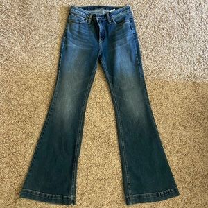 Silver High Note Flare Jeans